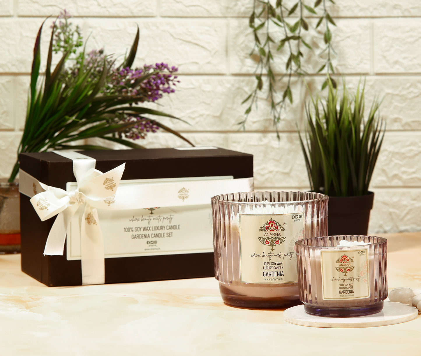 Gardenia Candle Set