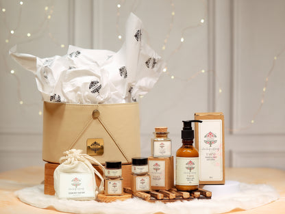 Luxury Skin Care Essential Gift Set | Face Wash Powder | Body Lotion | Lip Mask | Lip Scrub | Cold Pressed Soap