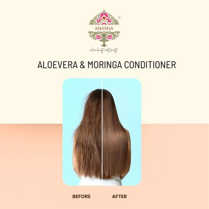 Moringa Aloevera Conditioner | Hair Hydration & Detangles | Shine & Managing Frizz