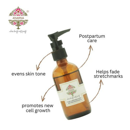 Sesame & Wheatgerm Stretchmark Reduction Oil | Post Partum Care | Reduce Stretchmarks | New Cell Growth