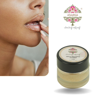 Vanilla Shea Butter Lip Scrub | Removes Dead Skin | Heals Chapped Lips