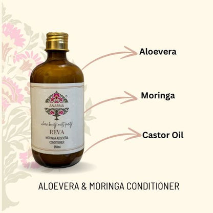 Moringa Aloevera Conditioner | Hair Hydration & Detangles | Shine & Managing Frizz