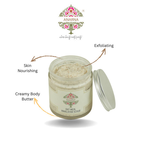 Oatmeal Himalayan Body Scrub | Exfoliates | Balances Skin pH | Promotes Relaxation