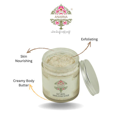 Oatmeal Himalayan Body Scrub & Orange and Lemon Body Lotion Combo